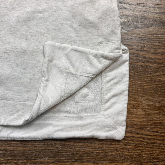 Athleta Sweatshirt Womens Medium Light Heathered Gray Long Sleeve Thumbhole - Picture 7 of 9